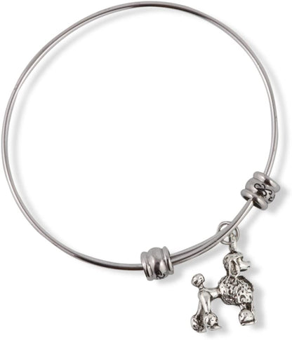 Emerald Park Jewelry Poodle Dog Fancy Bangle