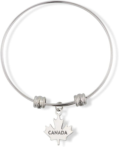 EPJ Canada on a Maple Leaf Fancy Charm Bangle