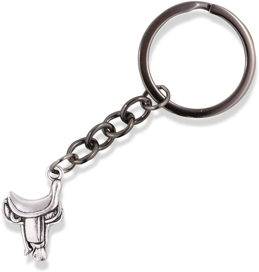 EPJ English Riding Horse Saddle Charm Keychain