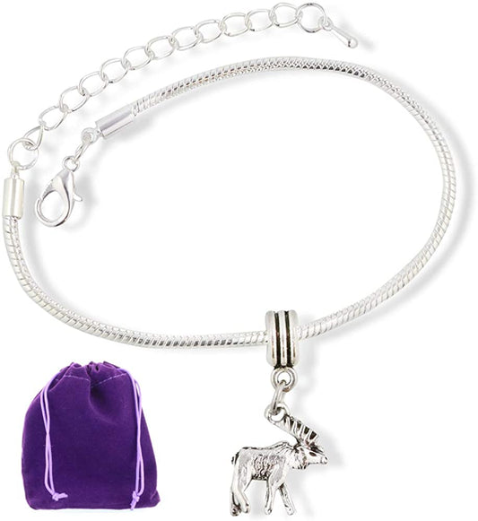 Moose Gifts | Moose Bracelet these are Moose Gifts for Women and Men and Moose Gifts for Moose Lovers that Love Animal Bracelets and Novelty Bracelets of Alaska Animals on Moose Jewelry for Mama Moose