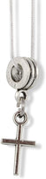 Simple Cross Charm Snake Chain Necklace