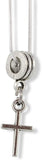 Simple Cross Charm Snake Chain Necklace