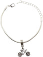 Bicycle Snake Chain Charm Bracelet