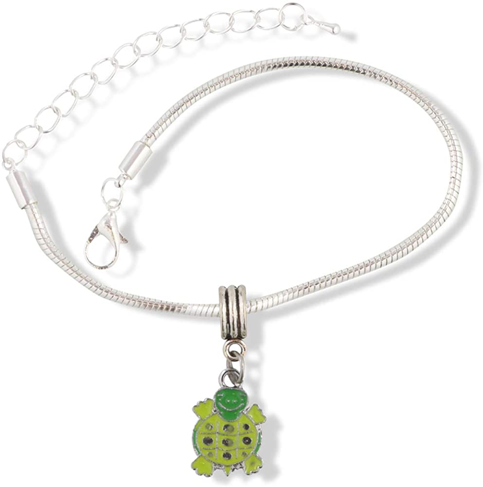 EPJ Two Tone Green Smiling Turtle Bracelet