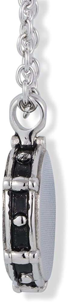 Drummer Necklace | A Stainless Steel Drum Necklace for the Best Drummer Ever and Drum Jewelry for Women a Great Gift for the Band Drummer or for Anyone that Loves Drumming