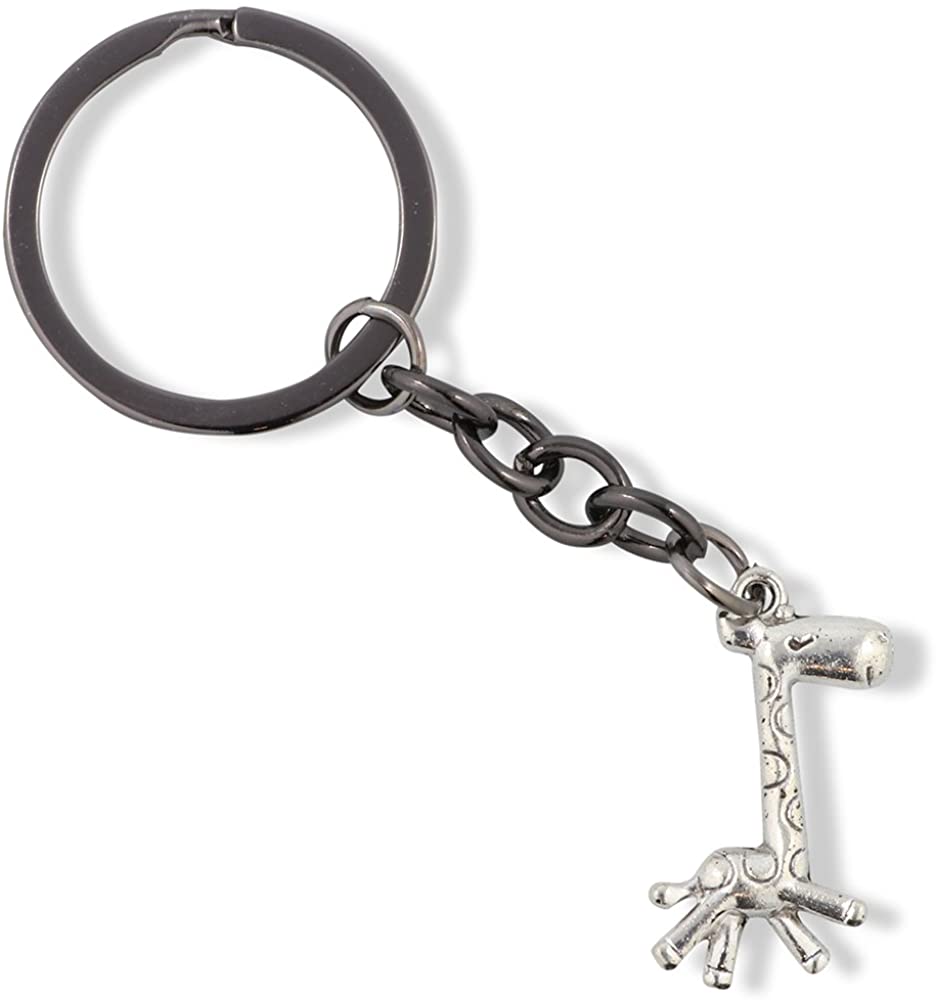 Giraffe Cartoonish Charm Keychain