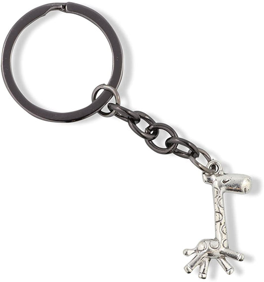 Giraffe Cartoonish Charm Keychain