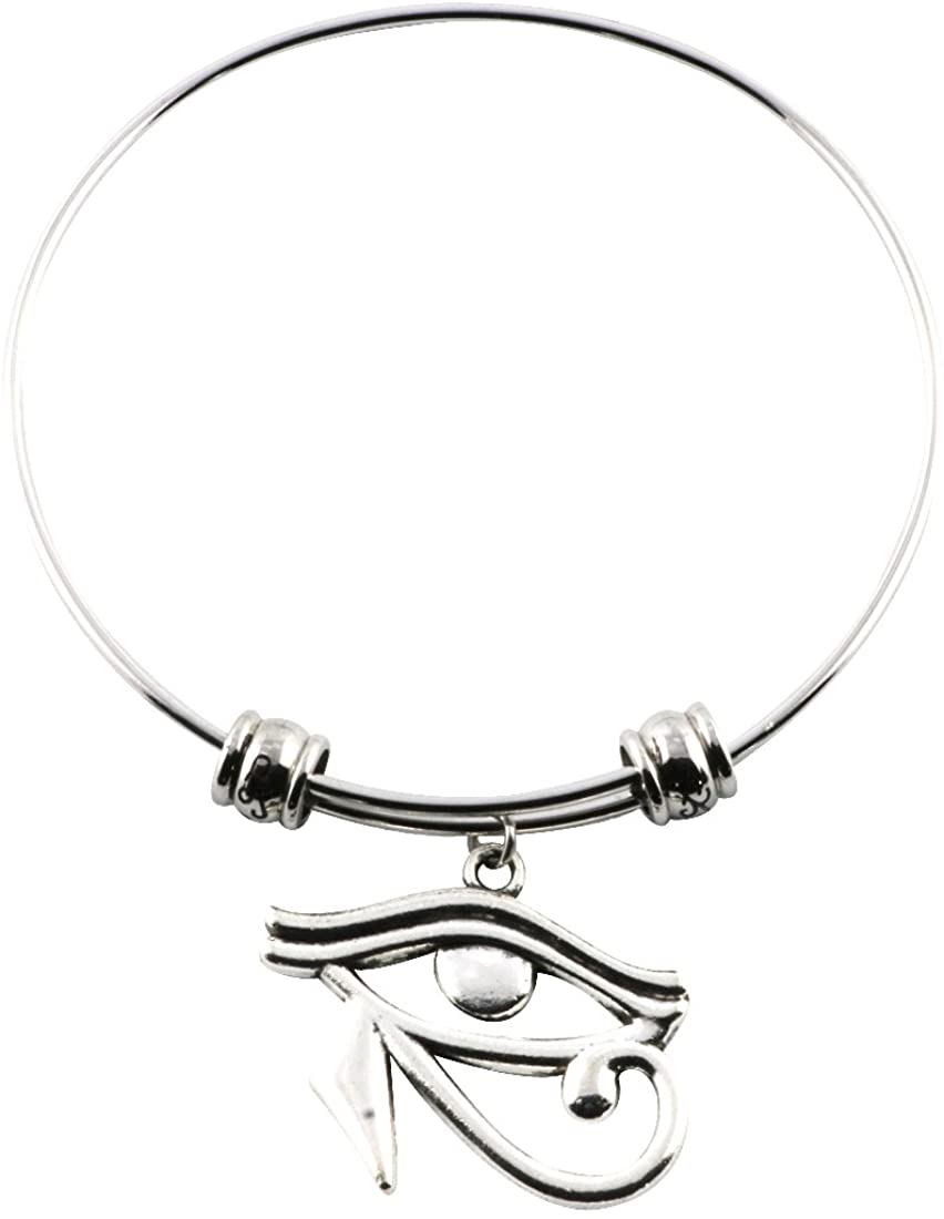 Eye of Horus Bracelet Bangle Charm Gift for Kids Women Men Girls and Boys Jewelry Egyptian Gifts Stuff Accessories Decor