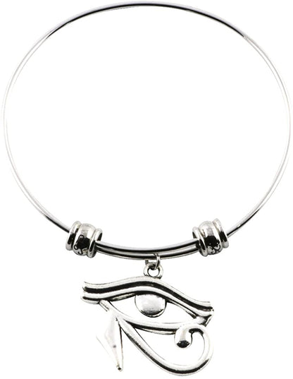 Eye of Horus Bracelet Bangle Charm Gift for Kids Women Men Girls and Boys Jewelry Egyptian Gifts Stuff Accessories Decor