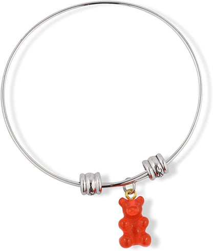 Emerald Park Jewelry Gummy Bear Fancy Charm Bangle