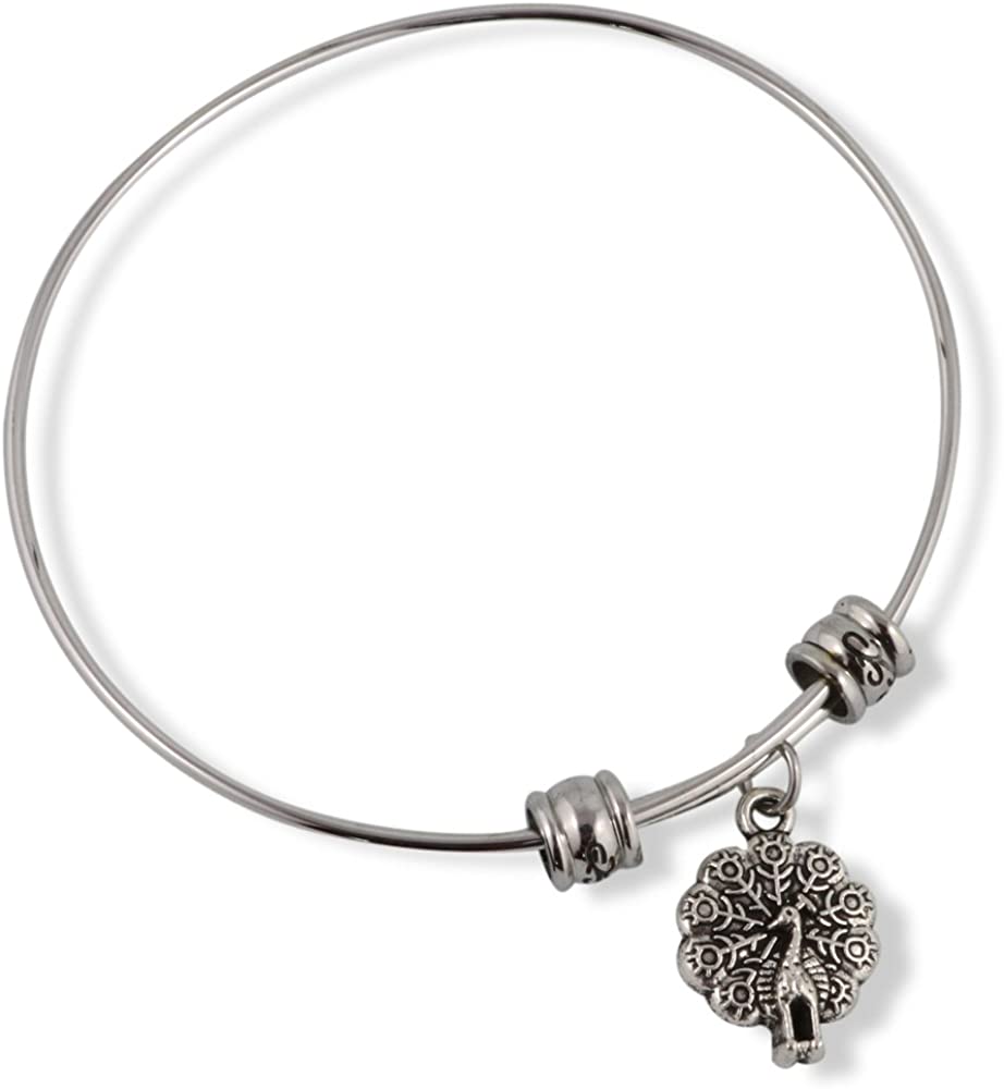 Emerald Park Jewelry Peacock Fancy Bangle
