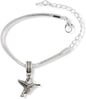 Emerald Park Jewelry Hummingbird 3D Snake Chain Charm Bracelet