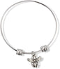 Emerald Park Jewelry Small Fly Insect Bug Fancy Charm Bangle