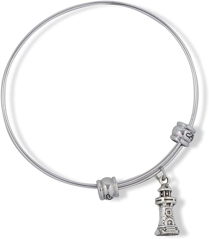 Lighthouse Bracelet | Gifts Bracelet Bangle Jewelry Gift for Women Men Light House Decor Beacon of Light Hope Hopeful Symbolism of Guiding Light Jewellery Accessories Details of Door and Windows