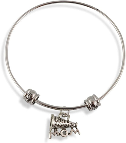 Cheer Leader Mom Megaphone Fancy Bangle