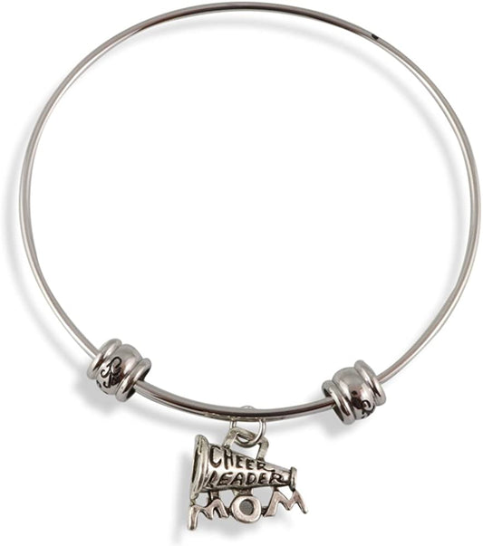 Cheer Leader Mom Megaphone Fancy Bangle