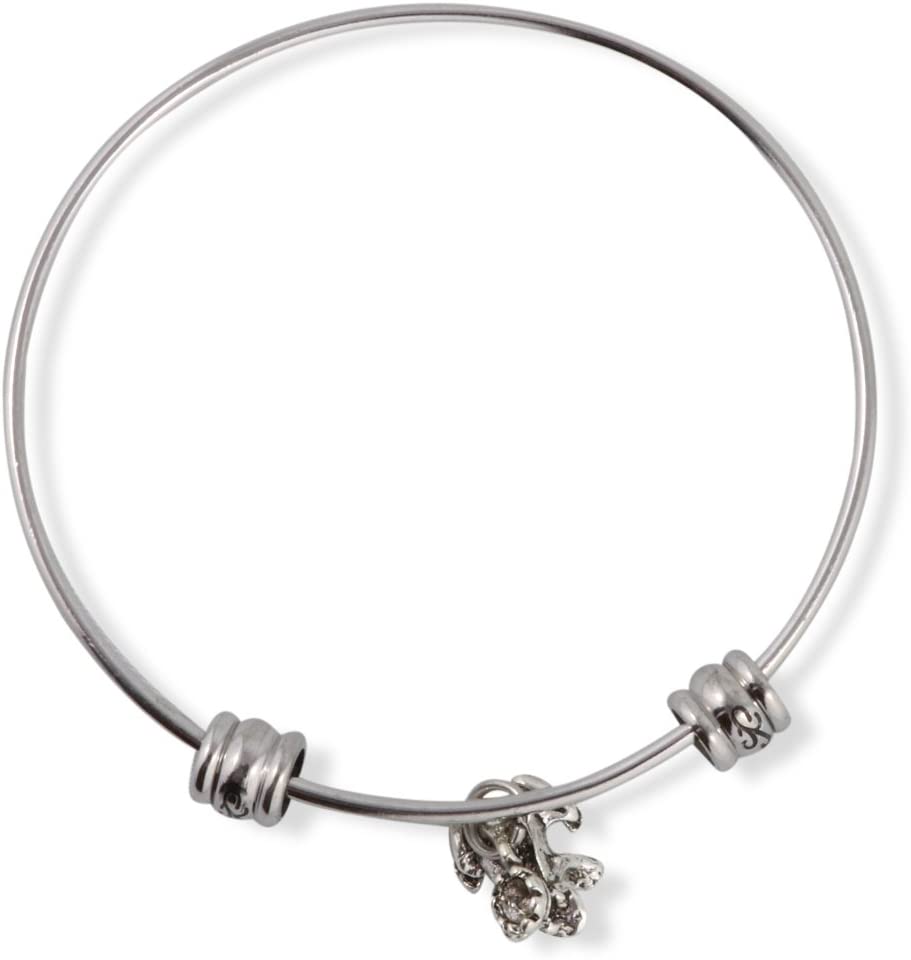 Emerald Park Jewelry Frog Prince with Crown Fancy Bangle