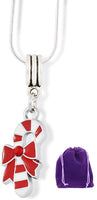 Emerald Park Jewelry Candy Cane Charm Snake Chain Necklace