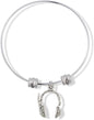 EPJ Headphones and Microphone with Details Fancy Charm Bangle
