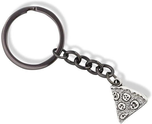 Emerald Park Jewelry Pizza Charm Keychain