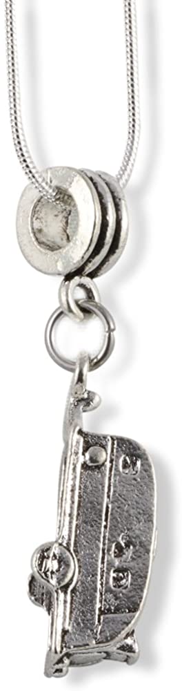 Emerald Park Jewelry Camping Necklace | Travel Trailer Snake Chain Pendant