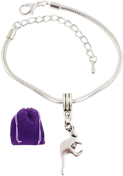 Kangaroo Bracelet | with Baby Joey Snake Chain Charm Bracelet