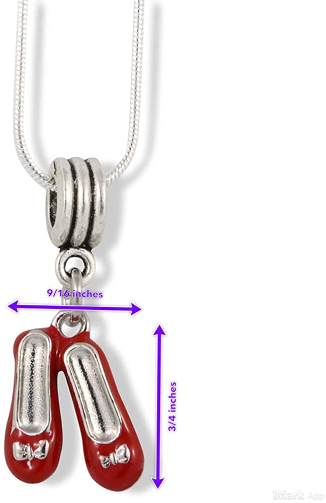 Wizard of Oz Gifts | Wizard of Oz Jewelry and Wizard Necklace Gift for Women and Men or Great Ruby Slippers Necklace to wear with Wizard of Oz Costumes or as Wizard of Oz Decorations
