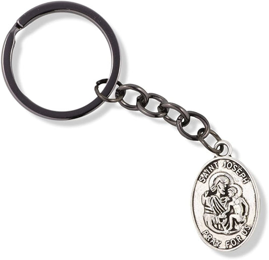 EPJ Saint Joseph Pray for Us Charm Keychain
