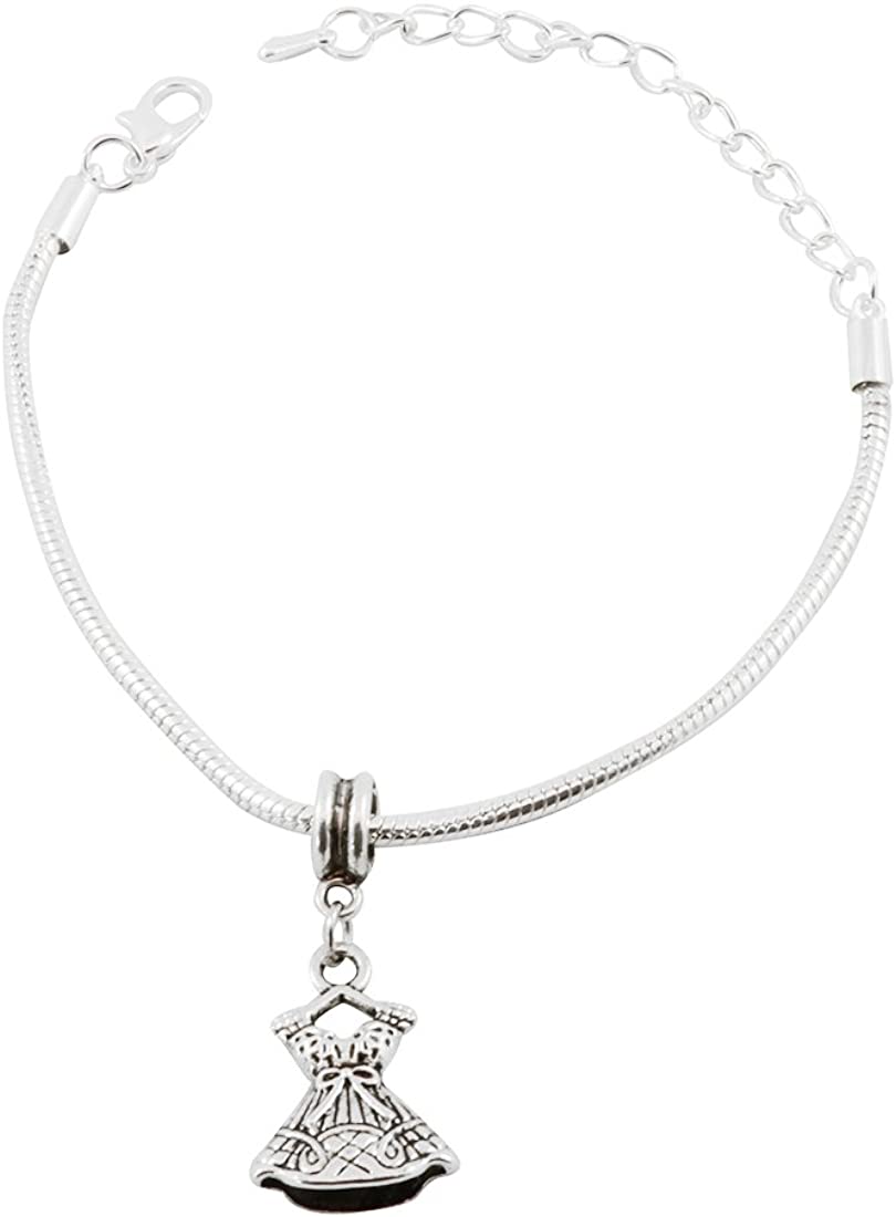 Emerald Park Jewelry Dress Snake Chain Charm Bracelet