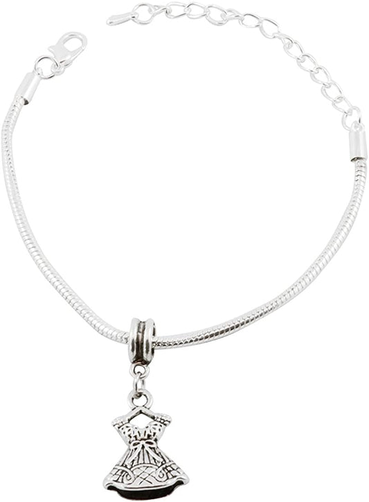 Emerald Park Jewelry Dress Snake Chain Charm Bracelet