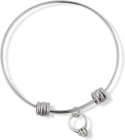 Emerald Park Jewelry Diamond Engagement Ring Fancy Charm Bangle