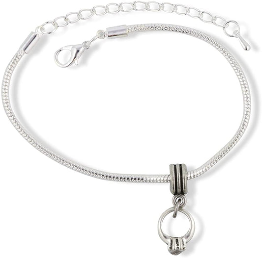 Emerald Park Jewelry Diamond Engagement Ring Snake Chain Charm Bracelet