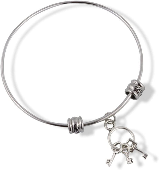 Emerald Park Jewelry Key Chain Fancy Bangle