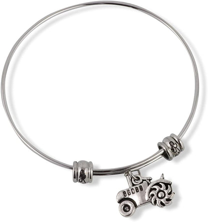 Tractor Fancy Charm Bangle
