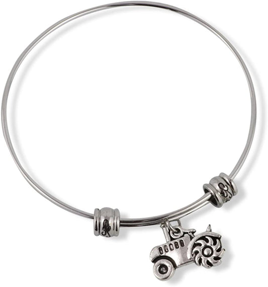Tractor Fancy Charm Bangle