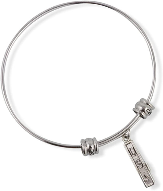 Emerald Park Jewelry USA on a Rectangle Charm Fancy Bangle