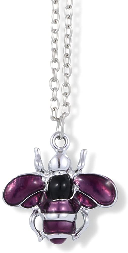 Bee Necklace | Jewelry Bee Necklace Gifts for Women Men Honeycomb Jewellery Accessories Decor Bumblebee Honey