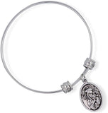 St Gerard Bracelet | A St Gerard Medal for Pregnancy Bracelet Bangle or A Saint Gerard Medal Patron Saint of Fertility Great to Accompany Fertility Tea and Fertility Supplements for Women and Men
