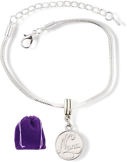 Emerald Park Jewelry Nana Bracelet | Stainless Steel Snake Chain