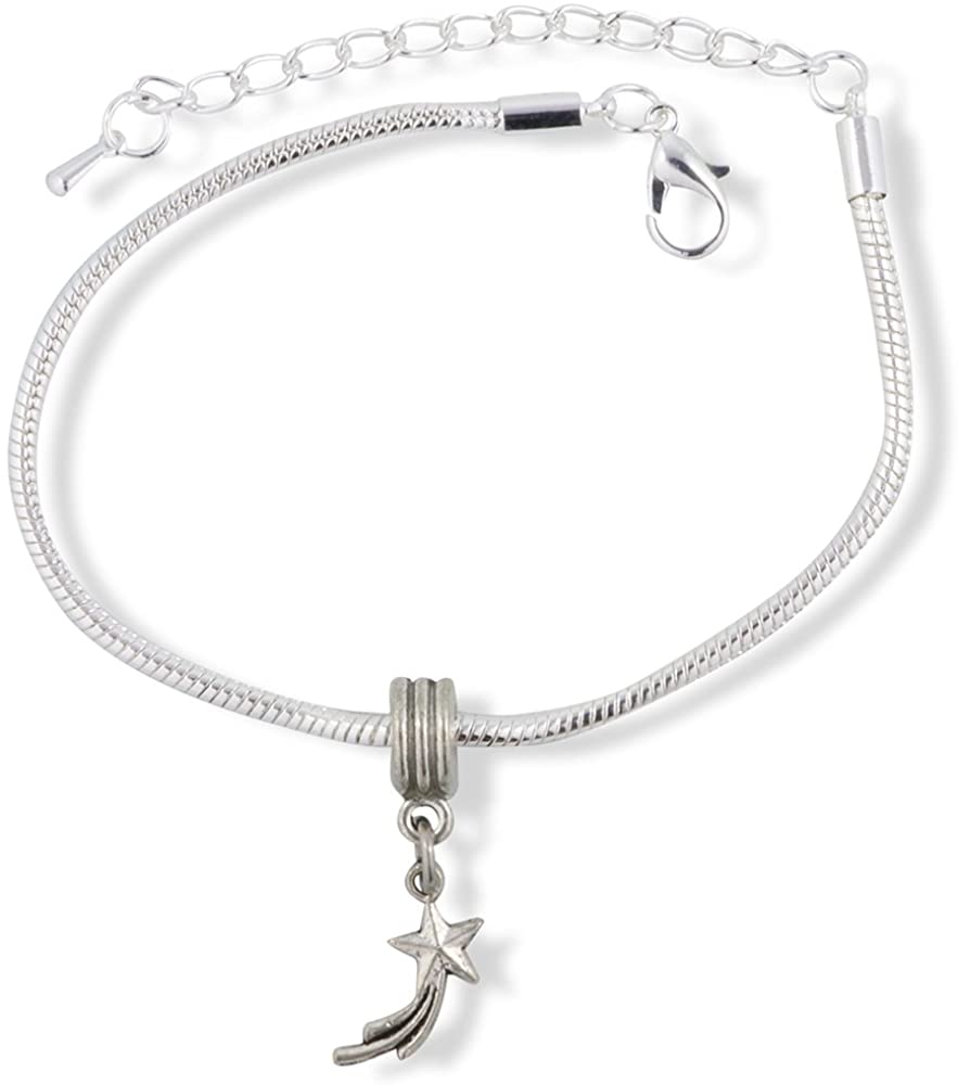 Emerald Park Jewelry Shooting Star Snake Chain Charm Bracelet