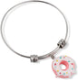 Emerald Park Jewelry Donut (Pink White Icing Sprinkles) Fancy Bangle