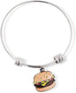 Hamburger Bracelet | Coloured Enamel Fancy Charm Bangle
