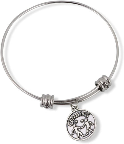 Emerald Park Jewelry Gemini Horoscope Astrology Fancy Bangle