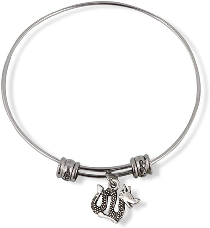 Sea Serpent or Lake Monster or Ogopogo Fancy Charm Bangle
