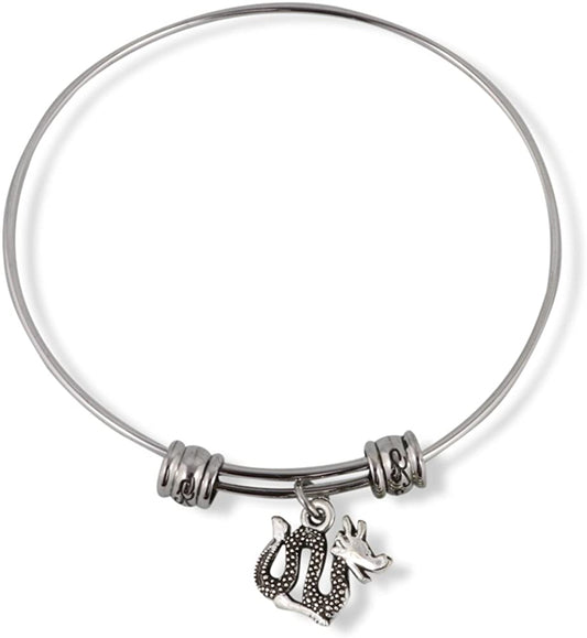 Sea Serpent or Lake Monster or Ogopogo Fancy Charm Bangle