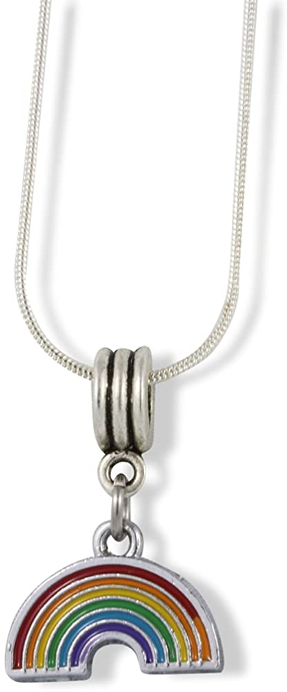 Emerald Park Jewelry Rainbow Charm Snake Chain Necklace