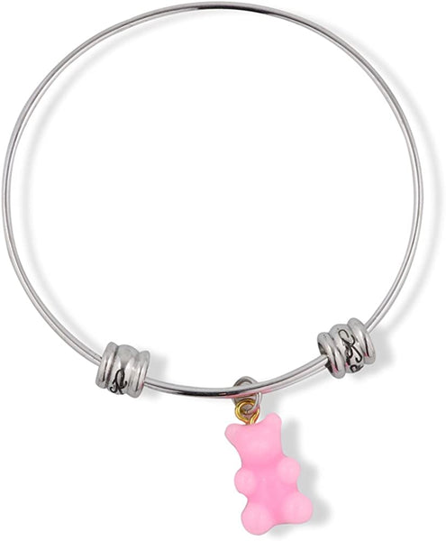 Gummy Bears Bracelet Bangle Jewelry Jewlry Gifts Gummi Gummy Candy Themed Charm Accessories Stuff Gift for Kids Men Women Boys Girls Teacher Student