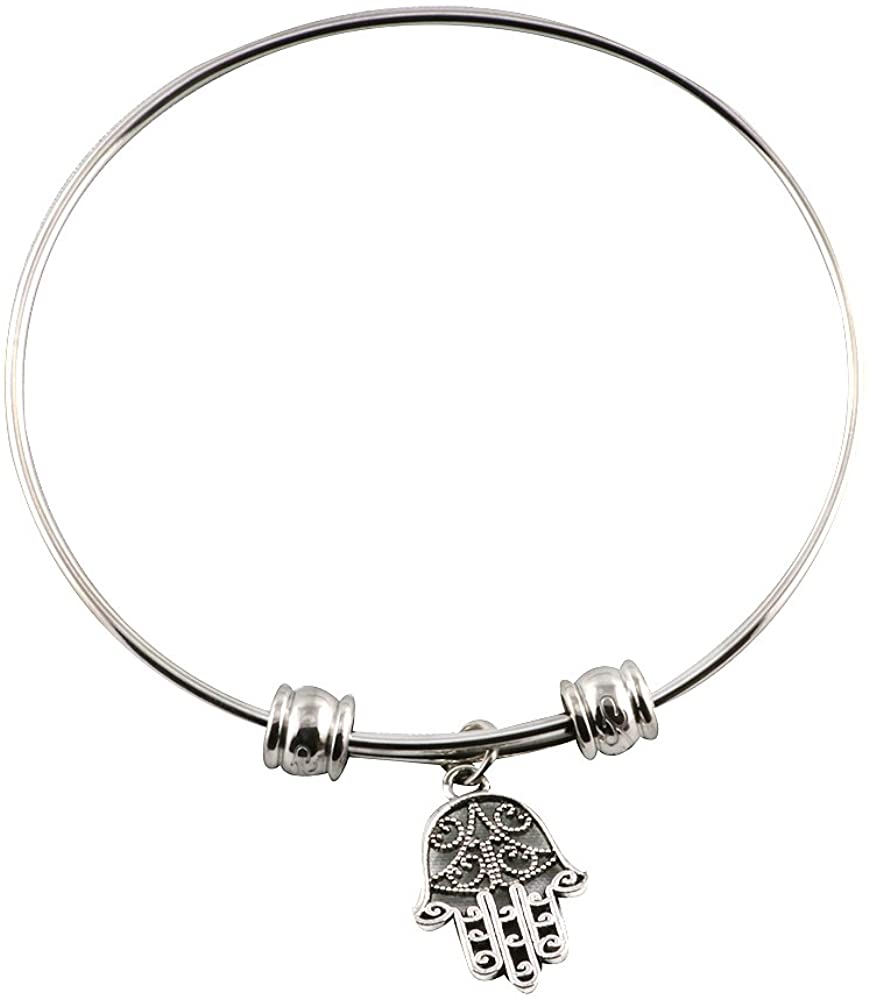 Emerald Park Jewelry Hamsa Bangle