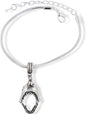 Emerald Park Jewelry Shark Jaw Closable Snake Chain Charm Bracelet