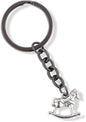 Emerald Park Jewelry Rocking Horse Realistic Charm Keychain